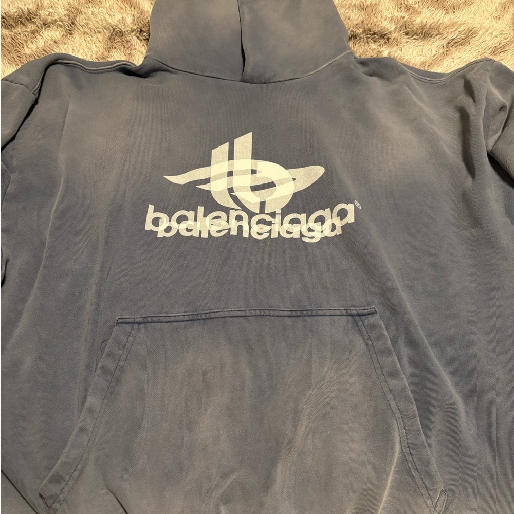 Balenciaga Blue Hoodie